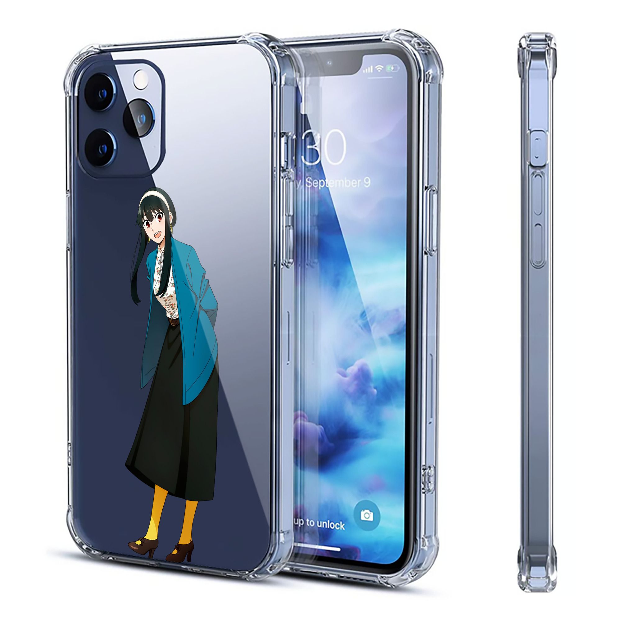 （画像用） SPY×FAMILY间谍家家酒 【iPhone 12シリーズ対応】透明スマホケース（クリアソフトケース）